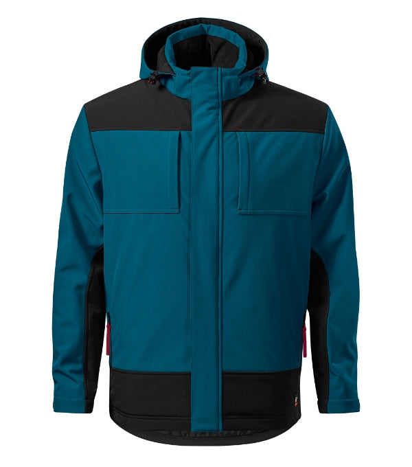 Vertex W55 Zimná softshellová bunda pánska — petrol blue