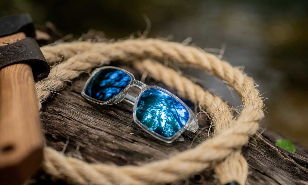 Wiley X WX ALFA — Captivate Polarized - Blue Mirror -  Grey, Gloss Clear Crystal