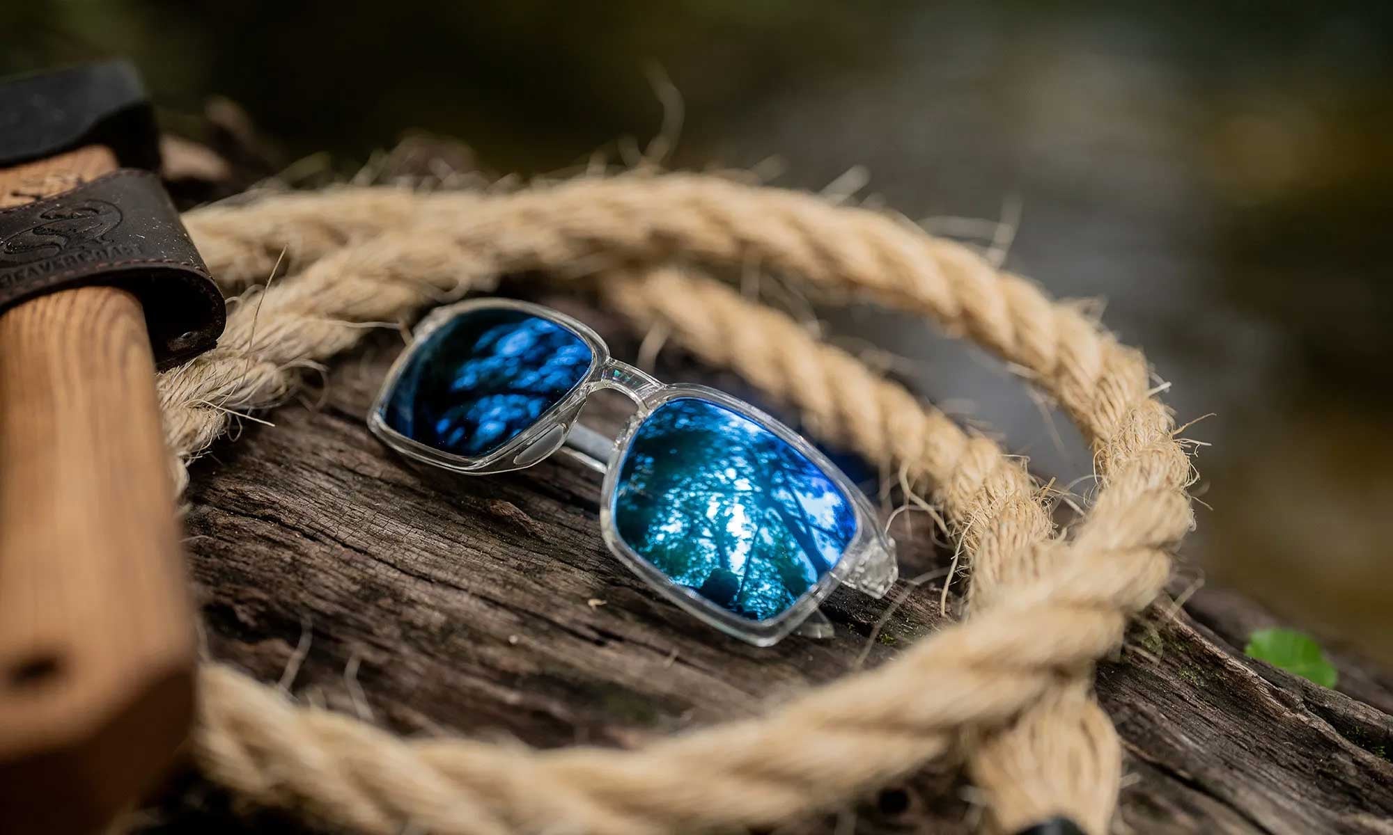Wiley X WX ALFA — Captivate Polarized - Blue Mirror -  Grey, Gloss Clear Crystal