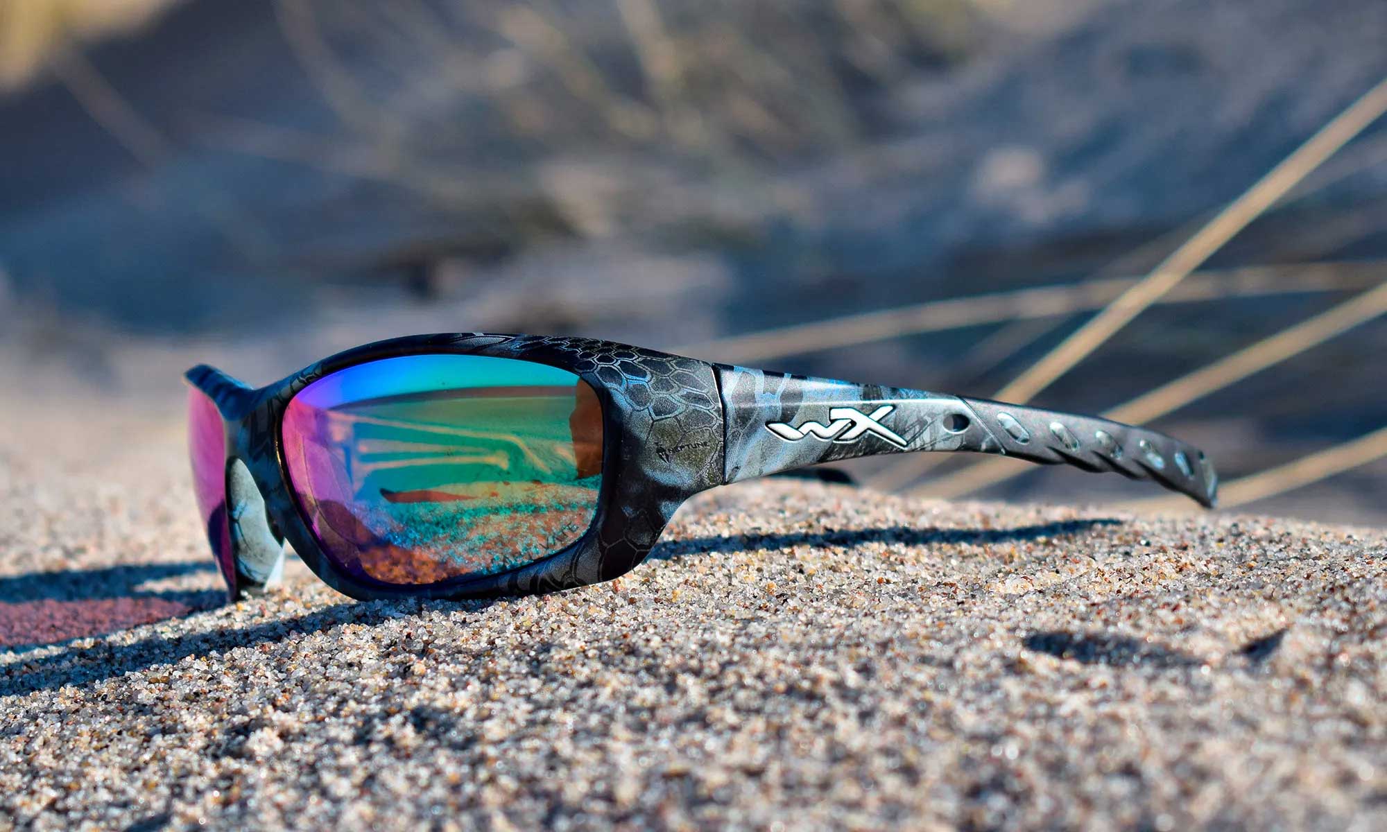 Wiley X WX GRAVITY — Captivate Polarized - Green Mirror - Amber, Kryptek Neptune
