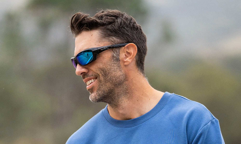 Wiley X WX GRAVITY — Captivate Polarized - Blue Mirror -  Grey, Black Crystal