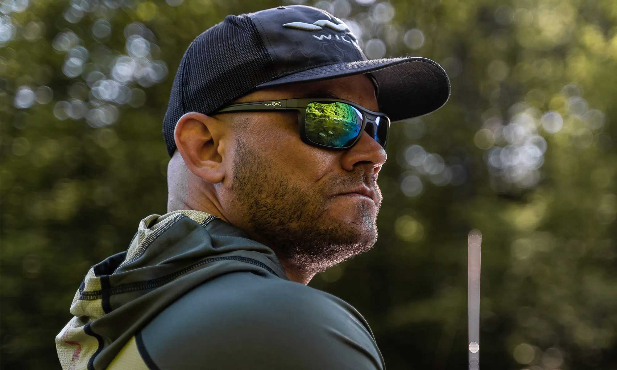 Wiley X WX KINGPIN — Captivate Polarized - Green Mirror - Amber, Matte Graphite