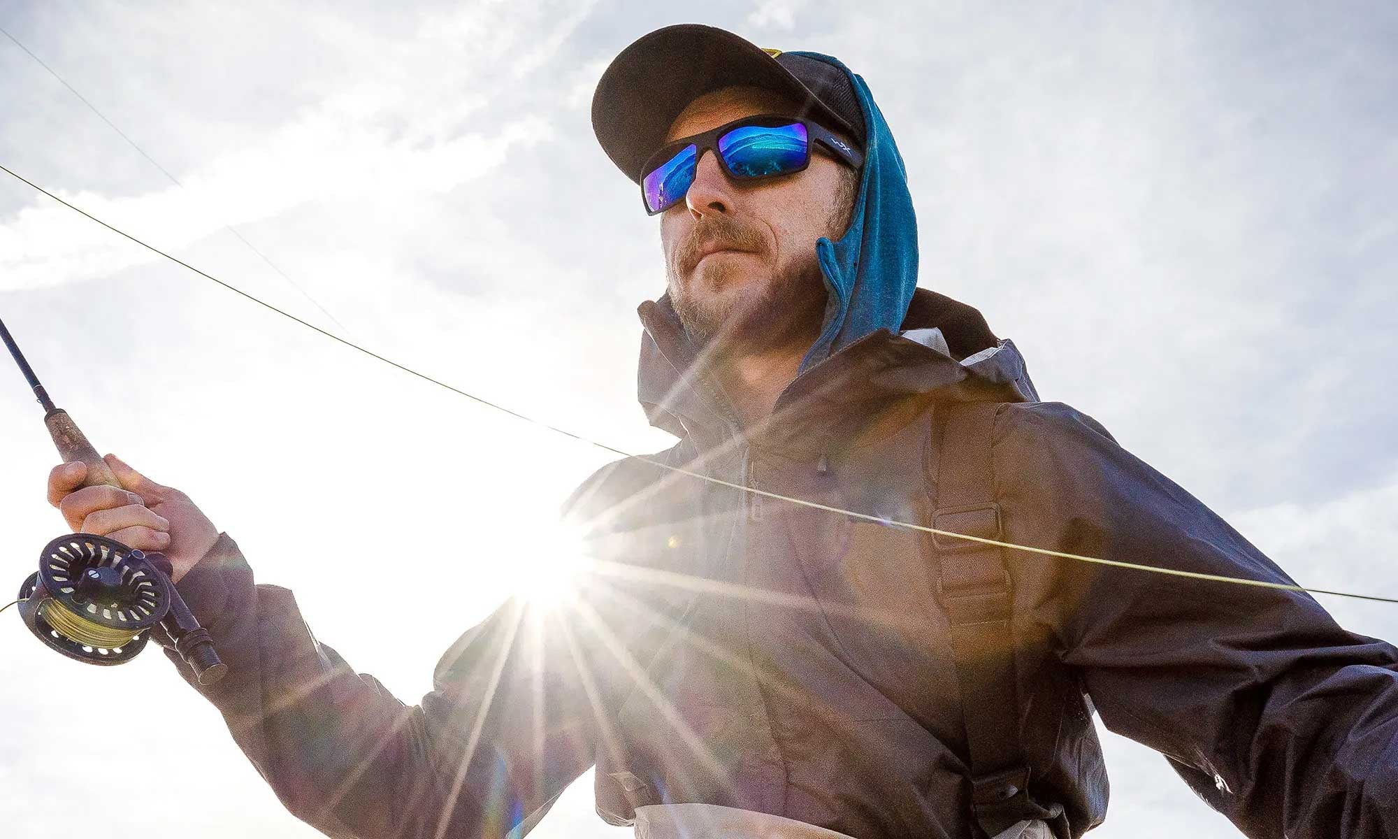 Wiley X WX PEAK — Captivate Polarized - Blue Mirror -  Grey, Matte Black