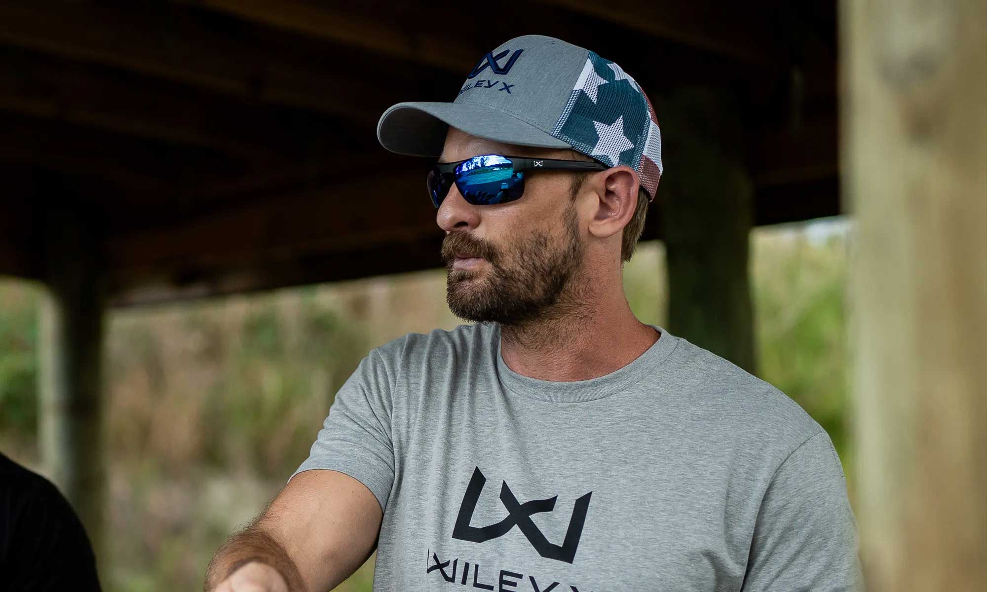 Wiley X WX PRIME — Captivate Polarized - Blue Mirror -  Grey, Gloss Crystal Grey