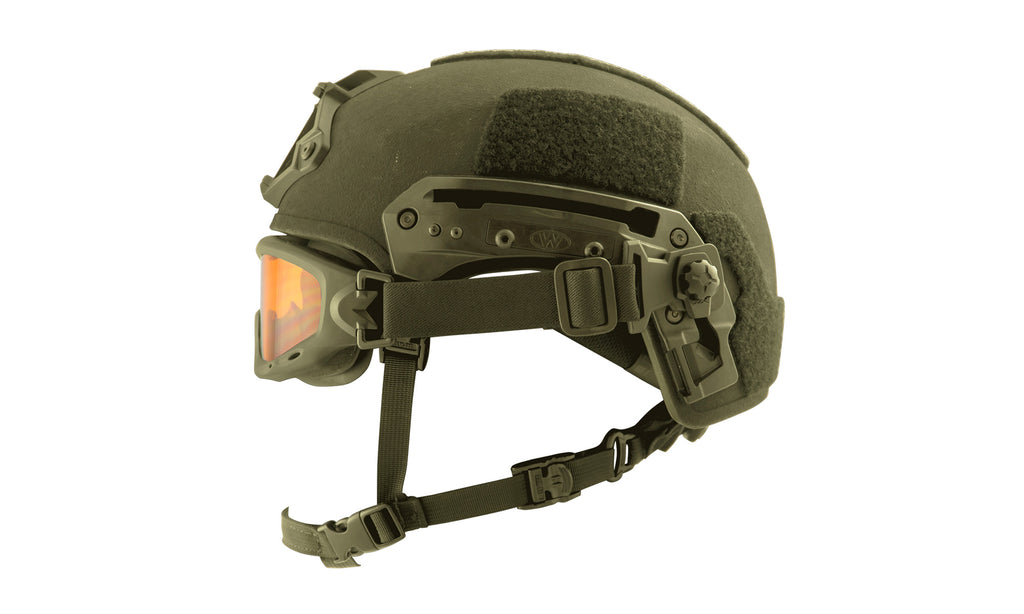 Wiley X SPEAR — SPEAR/NERVE RAS - Team Wendy Exfil Helmet - Tan, Rail Attachment System by Wiley X - Tactical Goggles