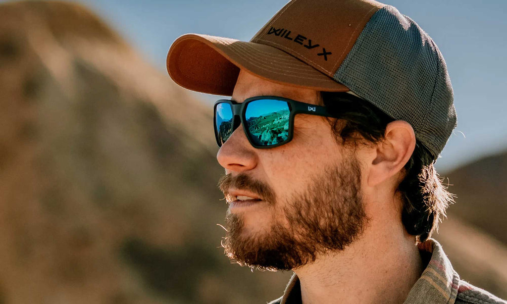 Wiley X WX SIERRA — Captivate Polarized - Blue Mirror -  Grey, Matte Black