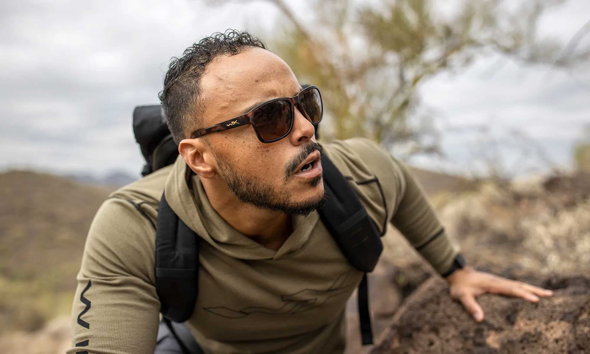 Wiley X WX TREK — Captivate Polarized - Copper, Matte Havana Brown