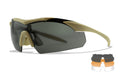 Wiley X WX VAPOR — Grey + Clear + Light Rust, Matte Tan by Wiley X - Tactical Eyewear - Changeable