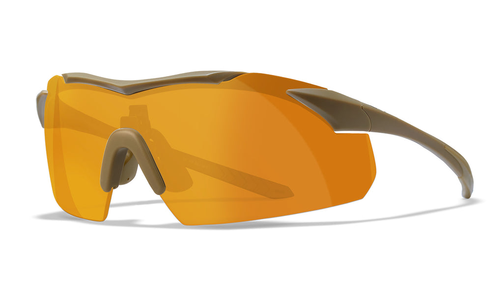 Wiley X WX VAPOR — Grey + Clear + Light Rust, Matte Tan by Wiley X - Tactical Eyewear - Changeable