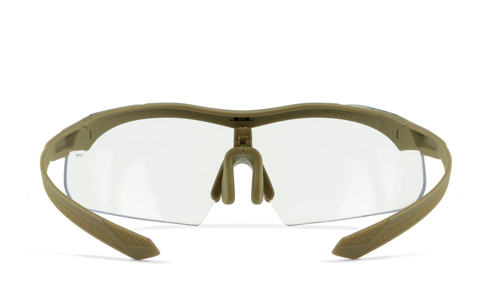 Wiley X WX VAPOR COMM. — Grey + Clear + Light Rust, Matte Tan by Wiley X - Tactical Eyewear - Changeable